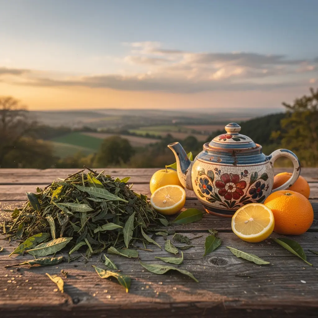 Egy ceyloni teakereskedés belső tere, ahol a tea frissen készül