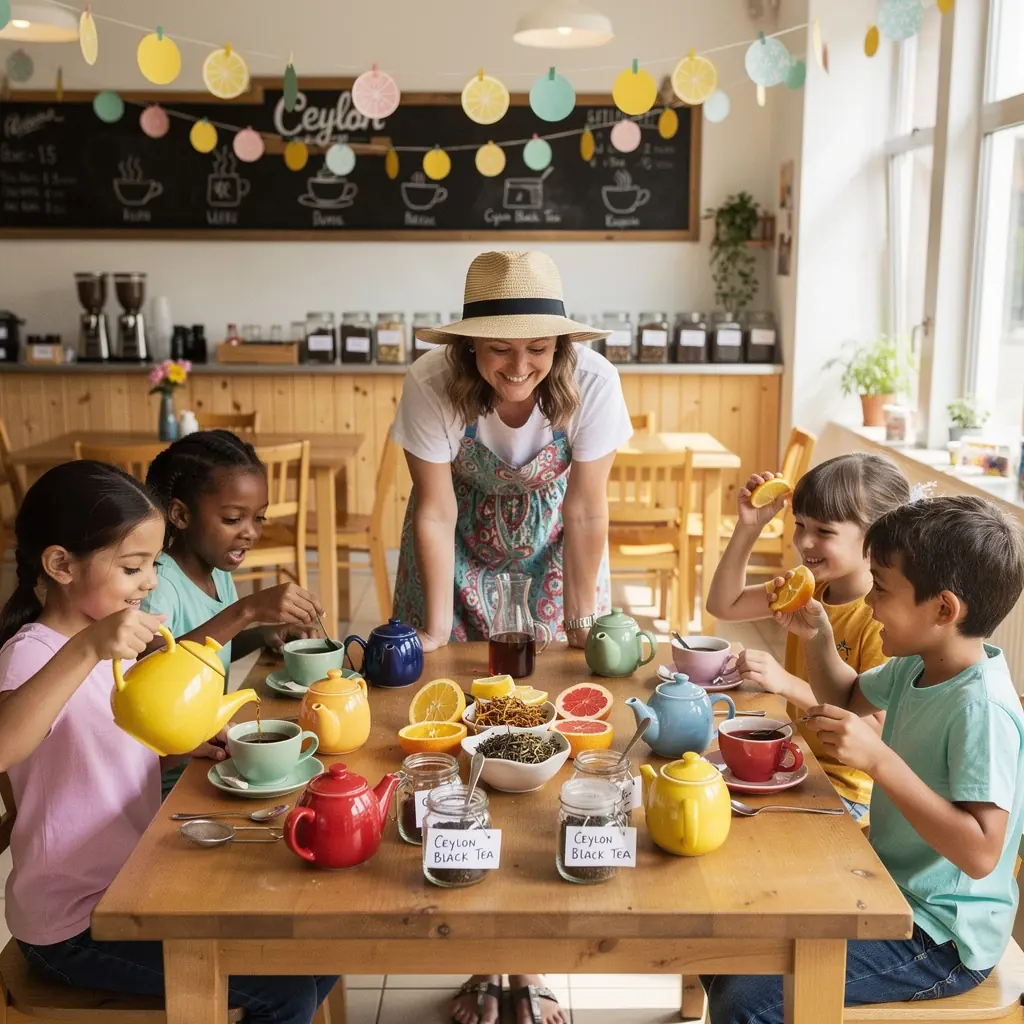 Ceylon fekete tea levelek a napfényben ragyogva